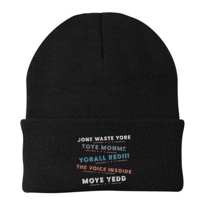 Jone Waste Yore Toye Monme Funny Pop Miss You Punk Lyrics Knit Cap Winter Beanie