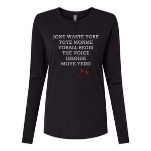 Jone Waste Yore Toye Monme Funny Miss You Jone Waste Yore Womens Cotton Relaxed Long Sleeve T-Shirt