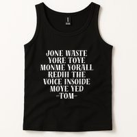 Jone Waste Yore Toye Monme Funny Pop Miss You Punk Tank Top