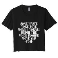 Jone Waste Yore Toye Monme Funny Pop Miss You Punk Crop Top