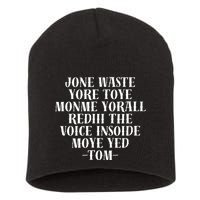 Jone Waste Yore Toye Monme Funny Pop Miss You Punk Short Acrylic Beanie