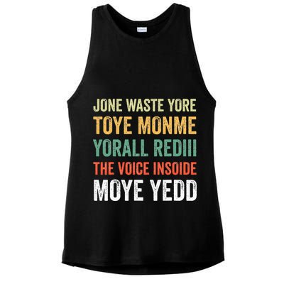 Jone Waste Yore Toye Monme Yorall Rediii  Ladies PosiCharge Tri-Blend Wicking Tank