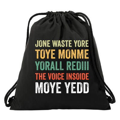 Jone Waste Yore Toye Monme Yorall Rediii  Drawstring Bag