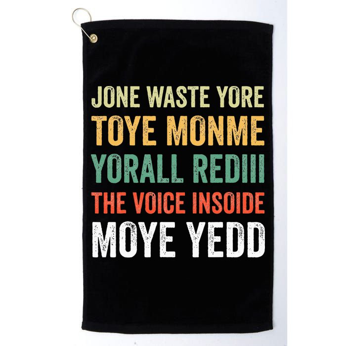 Jone Waste Yore Toye Monme Yorall Rediii  Golf Towel