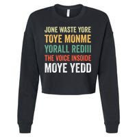 Jone Waste Yore Toye Monme Yorall Rediii  Cropped Pullover Crew