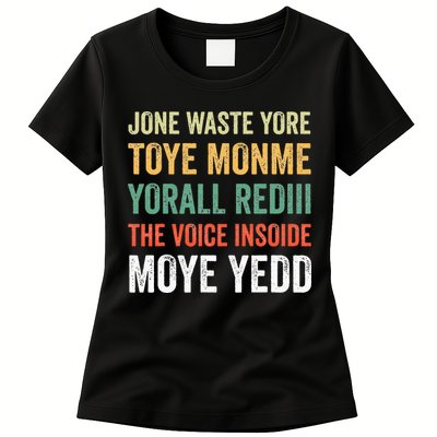 Jone Waste Yore Toye Monme Yorall Rediii  Womens T-Shirt