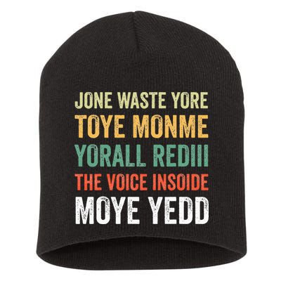 Jone Waste Yore Toye Monme Yorall Rediii  Short Acrylic Beanie