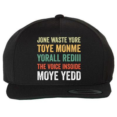 Jone Waste Yore Toye Monme Yorall Rediii  Wool Snapback Cap
