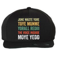 Jone Waste Yore Toye Monme Yorall Rediii  Wool Snapback Cap
