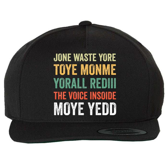 Jone Waste Yore Toye Monme Yorall Rediii  Wool Snapback Cap