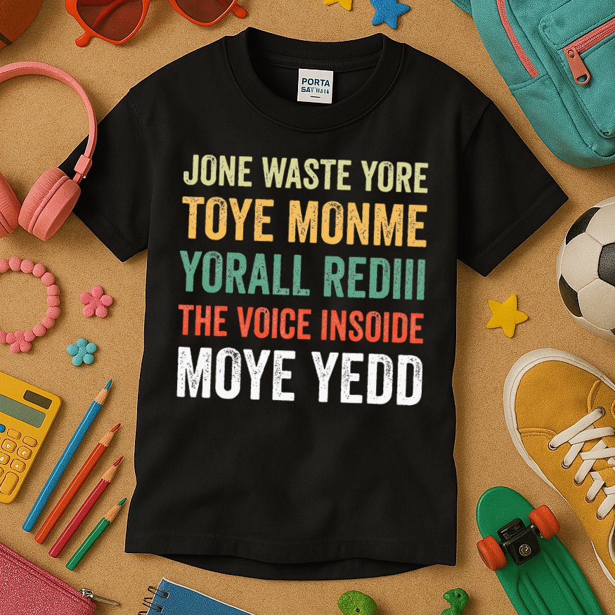 Jone Waste Yore Toye Monme Yorall Rediii  Kids T-Shirt