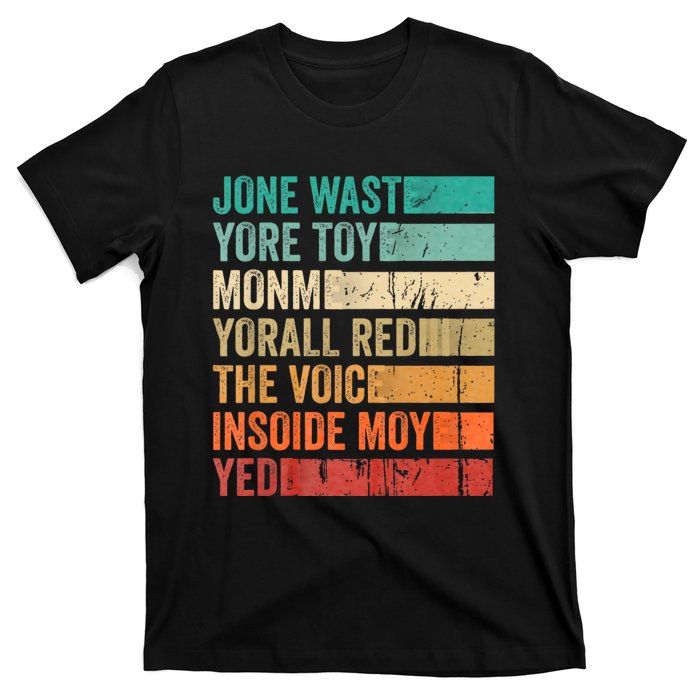 Jone Waste Yore Toye Monme Funny Pop Miss You Punk Lyrics T-Shirt