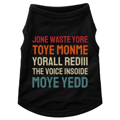 Jone Waste Yore Toye Toye Monme Yorall Rediii Funny Doggie Tank
