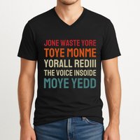 Jone Waste Yore Toye Toye Monme Yorall Rediii Funny V-Neck T-Shirt