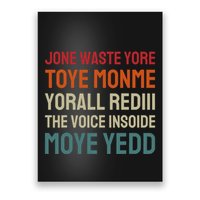 Jone Waste Yore Toye Toye Monme Yorall Rediii Funny Poster