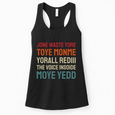 Jone Waste Yore Toye Toye Monme Yorall Rediii Funny Womens Tank Top