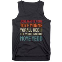Jone Waste Yore Toye Toye Monme Yorall Rediii Funny Tank Top