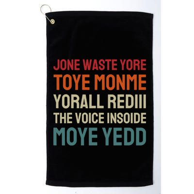 Jone Waste Yore Toye Toye Monme Yorall Rediii Funny Golf Towel
