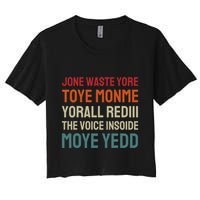 Jone Waste Yore Toye Toye Monme Yorall Rediii Funny Crop Top