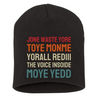 Jone Waste Yore Toye Toye Monme Yorall Rediii Funny Short Acrylic Beanie