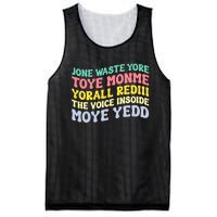 Jone Waste Yore Toye Monme Yorall Rediii The Voice Insoide Moye Yedd Mesh Reversible Basketball Jersey Tank