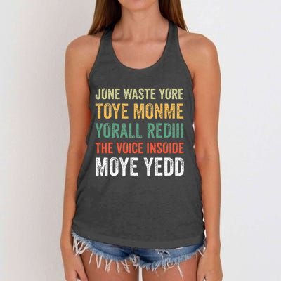 Jone Waste Yore Toye Monme Yorall Rediii Women's Knotted Racerback Tank