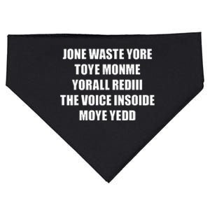 Jone Waste Yore Toye TOYE MONME YORALL REDIII Funny USA-Made Doggie Bandana