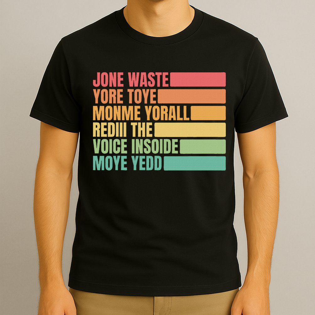 Jone Waste Yore Toye Monme Yorall Rediii T-Shirt