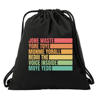 Jone Waste Yore Toye Monme Yorall Rediii Drawstring Bag