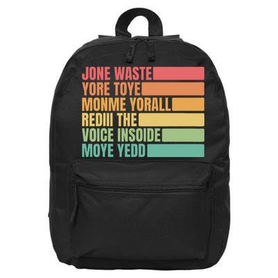 Jone Waste Yore Toye Monme Yorall Rediii 16 in Basic Backpack