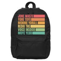 Jone Waste Yore Toye Monme Yorall Rediii 16 in Basic Backpack
