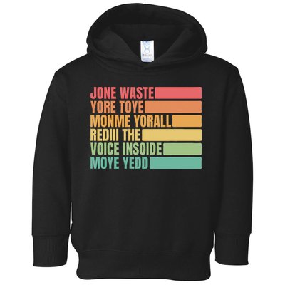 Jone Waste Yore Toye Monme Yorall Rediii Toddler Hoodie