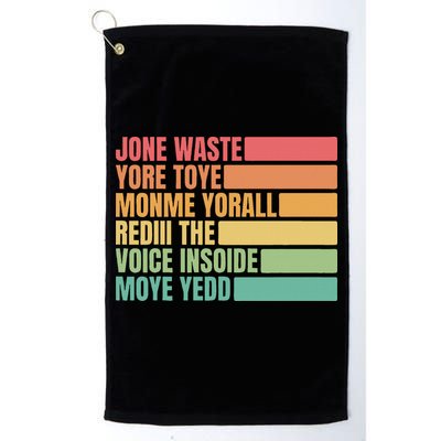 Jone Waste Yore Toye Monme Yorall Rediii Golf Towel
