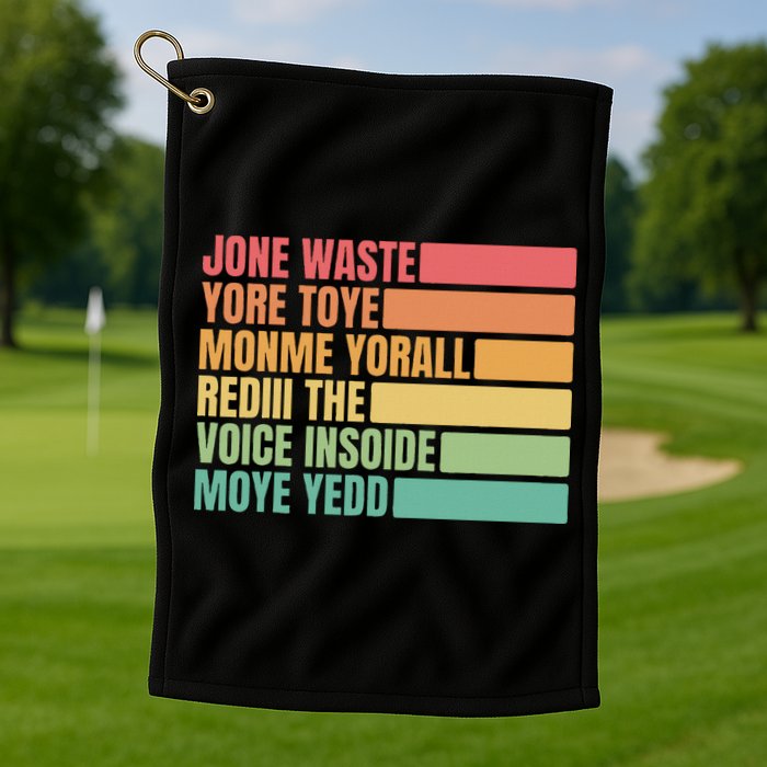 Jone Waste Yore Toye Monme Yorall Rediii Golf Towel