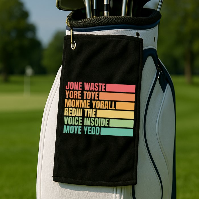 Jone Waste Yore Toye Monme Yorall Rediii Golf Towel