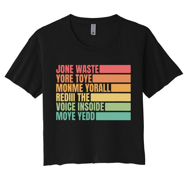 Jone Waste Yore Toye Monme Yorall Rediii Crop Top