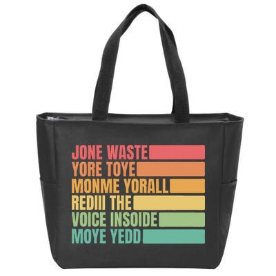 Jone Waste Yore Toye Monme Yorall Rediii Zip Tote Bag
