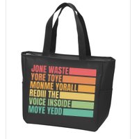 Jone Waste Yore Toye Monme Yorall Rediii Zip Tote Bag