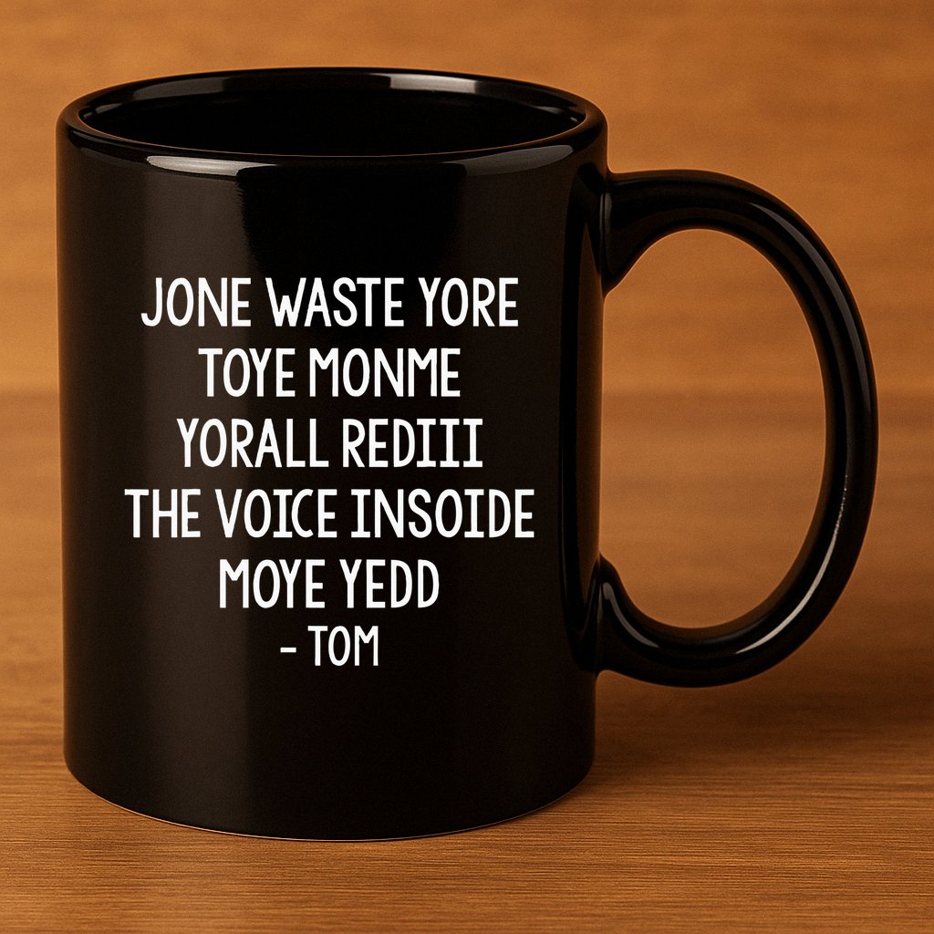 Jone Waste Yore Toye Monme Funny Pop Miss You Punk Lyrics 11oz C Handle Ceramic Mug