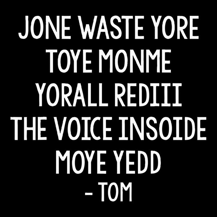 Jone Waste Yore Toye Monme Funny Pop Miss You Punk Lyrics Wool Snapback Cap