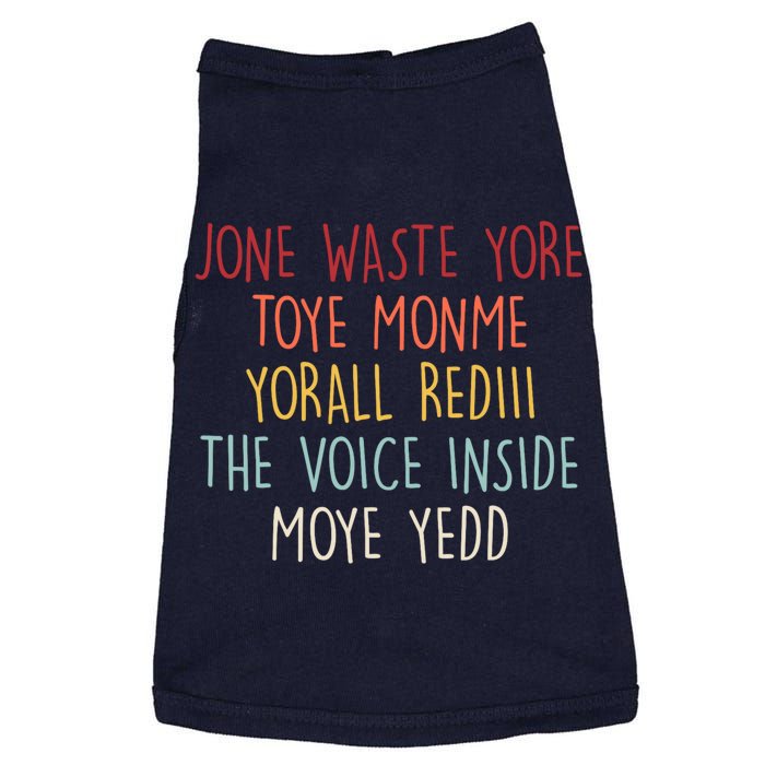 Jone Waste Yore Toye Toye Monme Yorall Rediii Funny Doggie Tank