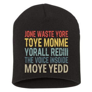 Jone Waste Yore Toye Monme Yorall Rediii The Voice Insoide Short Acrylic Beanie