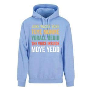 Jone Waste Yore Toye Monme Funny Pop Miss You Punk Lyrics Unisex Surf Hoodie