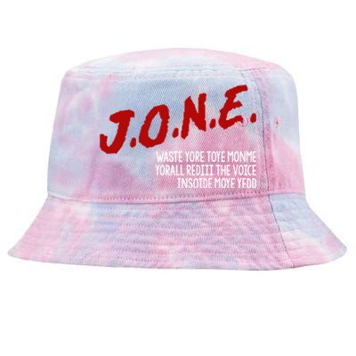 Jone Waste Yore Toye Monme Funny Pop Miss You Punk Lyrics Tie-Dyed Bucket Hat