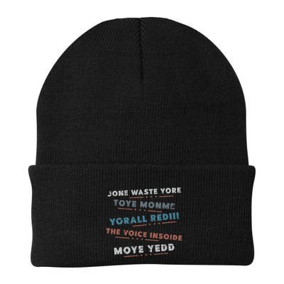 Jone Waste Yore Toye Monme Funny Pop Miss You Punk Lyrics Knit Cap Winter Beanie