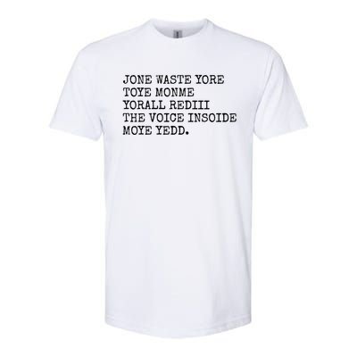 Jone Waste Yore Toye Monme Funny Pop Miss You Punk Lyrics Softstyle CVC T-Shirt