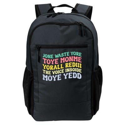 Jone Waste Yore Toye Toye Monme Yorall Rediii Funny Daily Commute Backpack