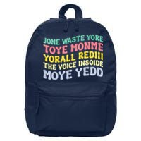 Jone Waste Yore Toye Toye Monme Yorall Rediii Funny 16 in Basic Backpack