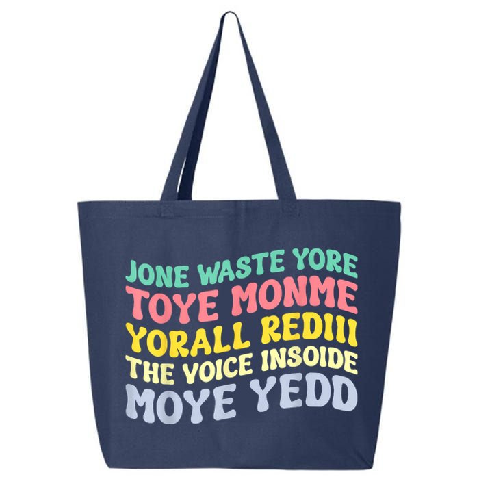 Jone Waste Yore Toye Toye Monme Yorall Rediii Funny 25L Jumbo Tote