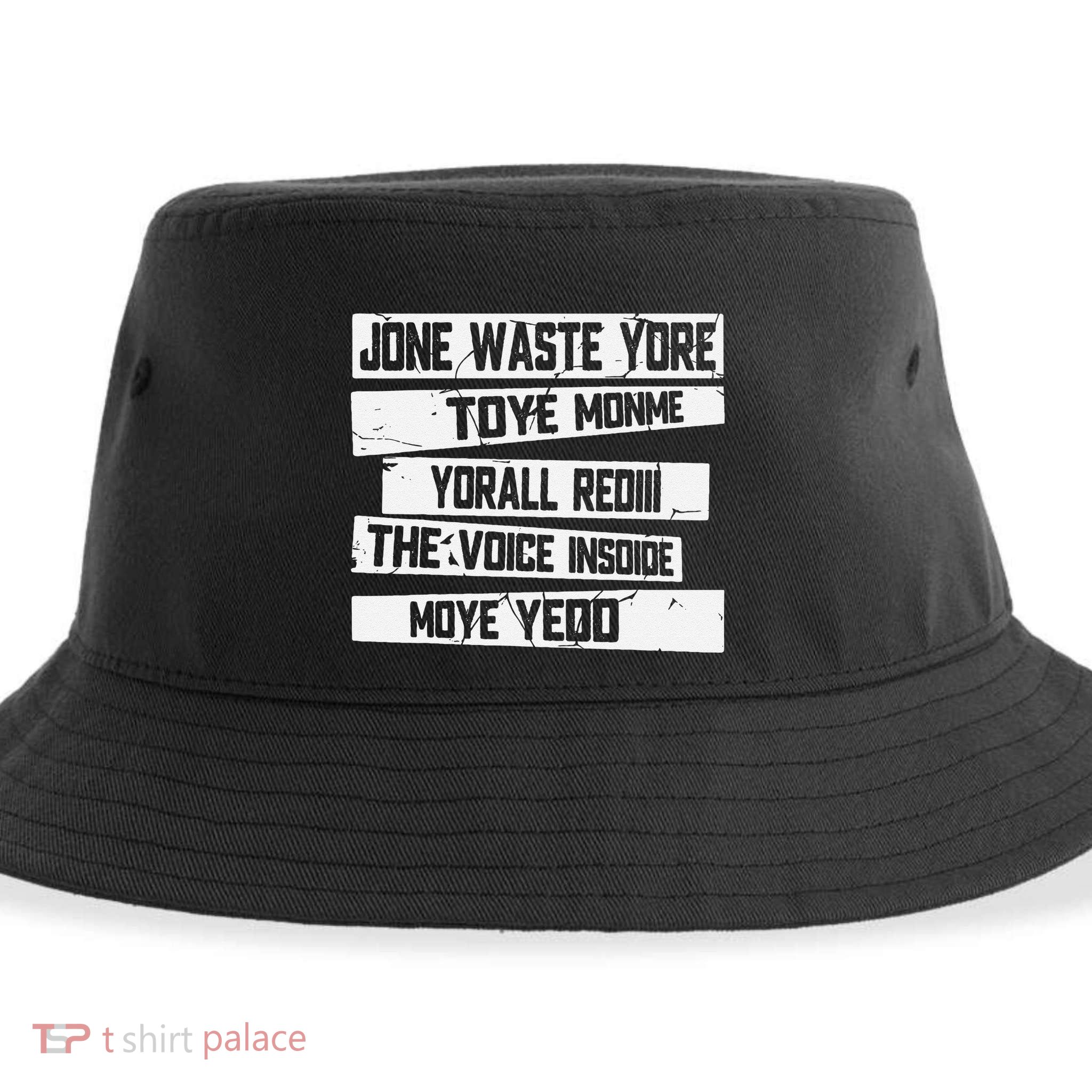 Jone Waste Your Time Monme Yorall Rediii Funny Sustainable Bucket Hat